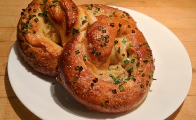 Spinach and Artichoke Stuffed Soft Pretzels